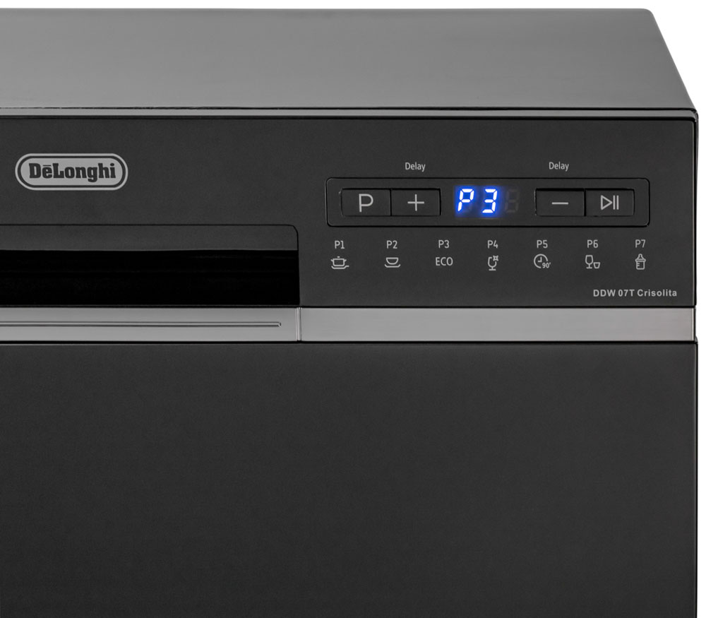 картинка Посудомоечная машина Delonghi DDW 07T CRISOLITA черный  картинка Посудомоечная машина Delonghi DDW 07T CRISOLITA черный