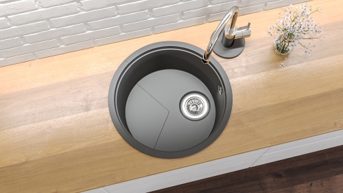 картинка |Discount| Мойка для кухни Kit Kraken LAKE графит 