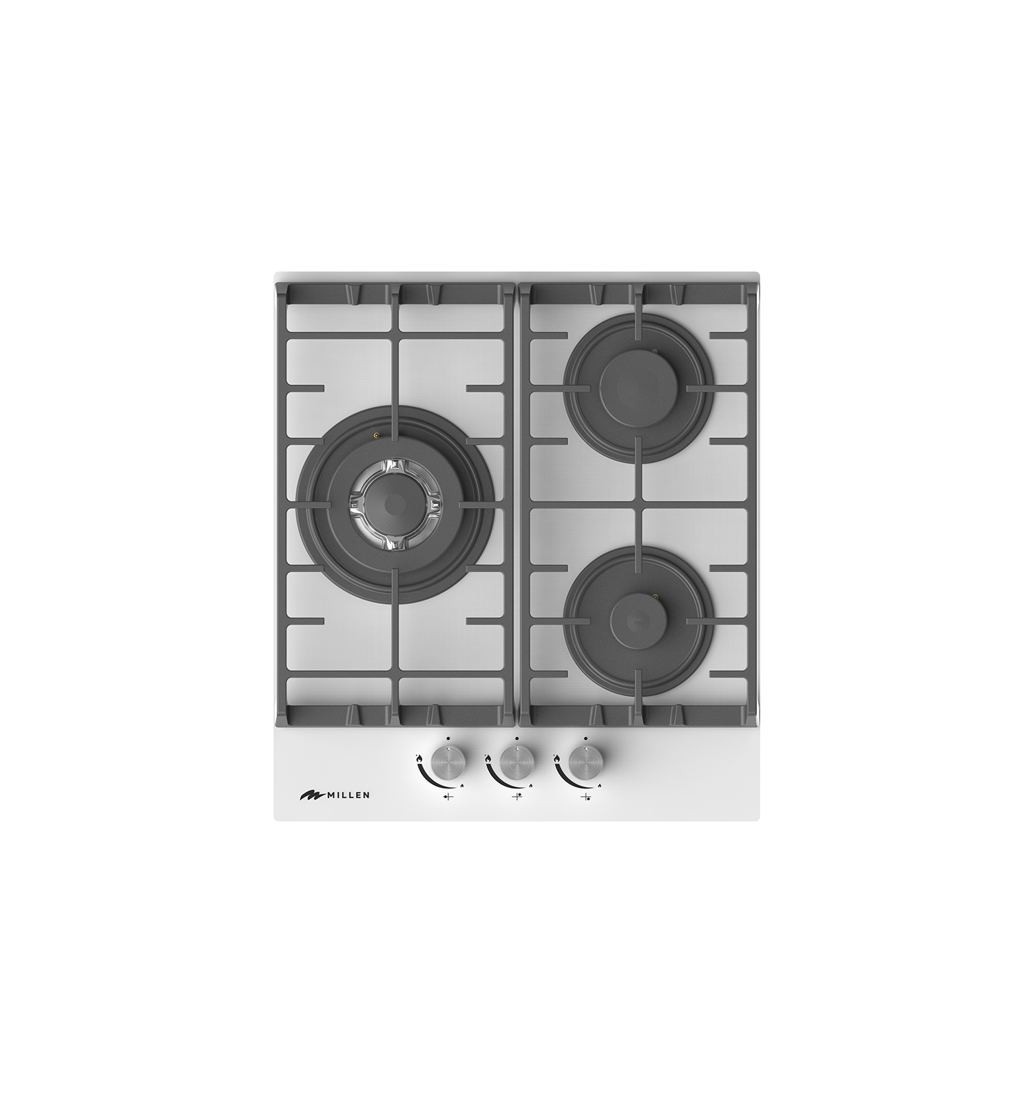 картинка Газ на стекле варочная панель MILLEN MGHG 451 WH 