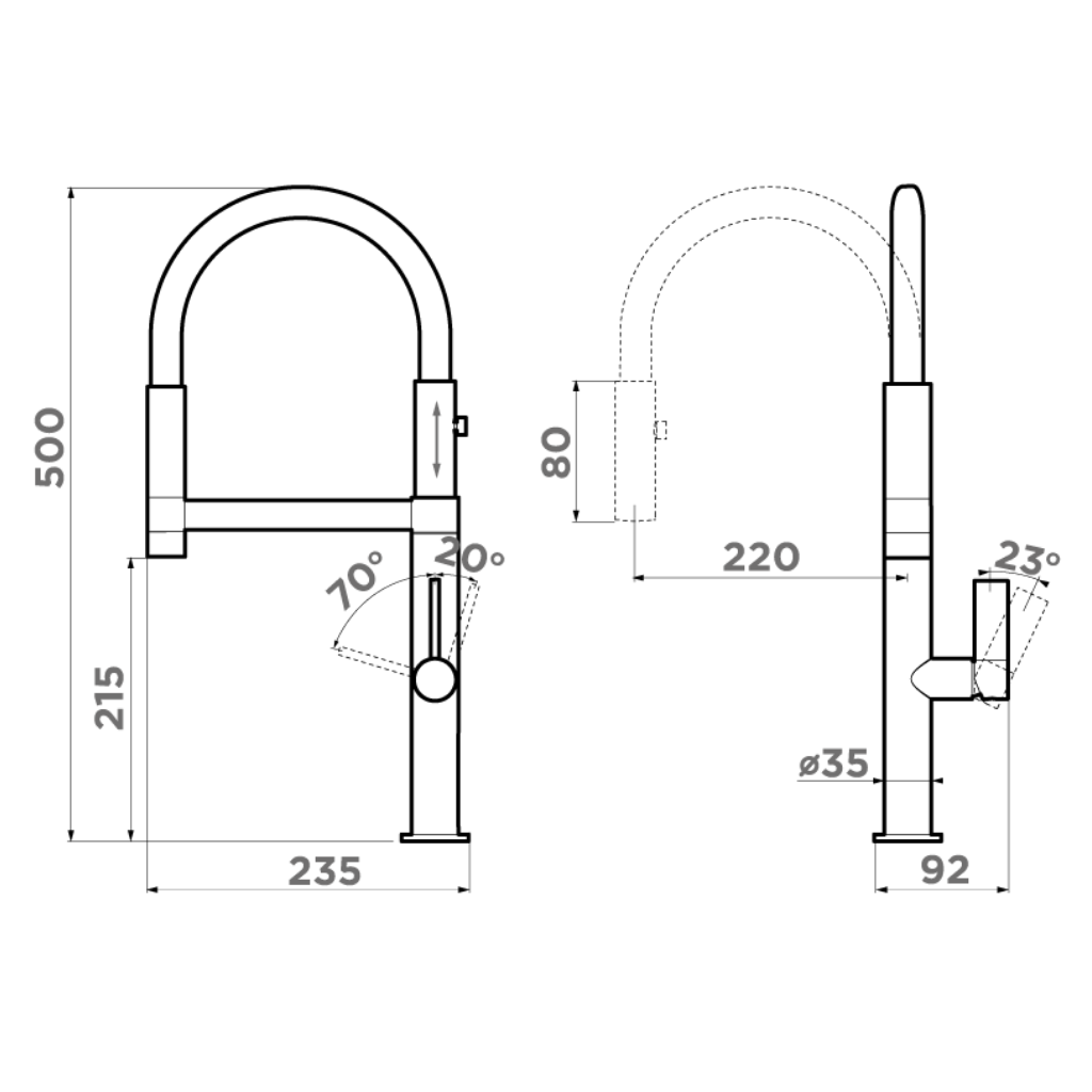 картинка Смеситель Omoikiri OSAKA BN-BL 