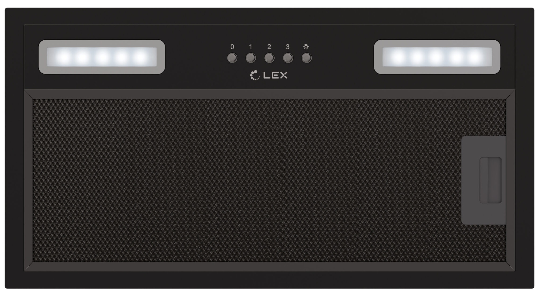 картинка Кухонная вытяжка Lex HYPER 600 LIGHT BBL черная 