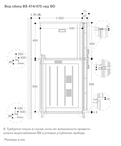 картинка Комбинированный духовой шкаф-пароконвектомат Gaggenau BS471112 