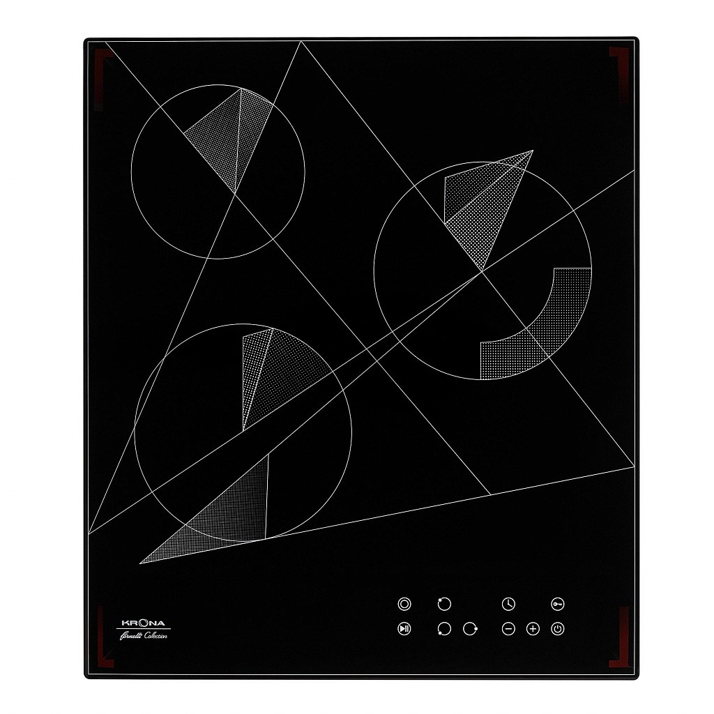 картинка Варочная панель Krona FIDATO 45 BL черный 