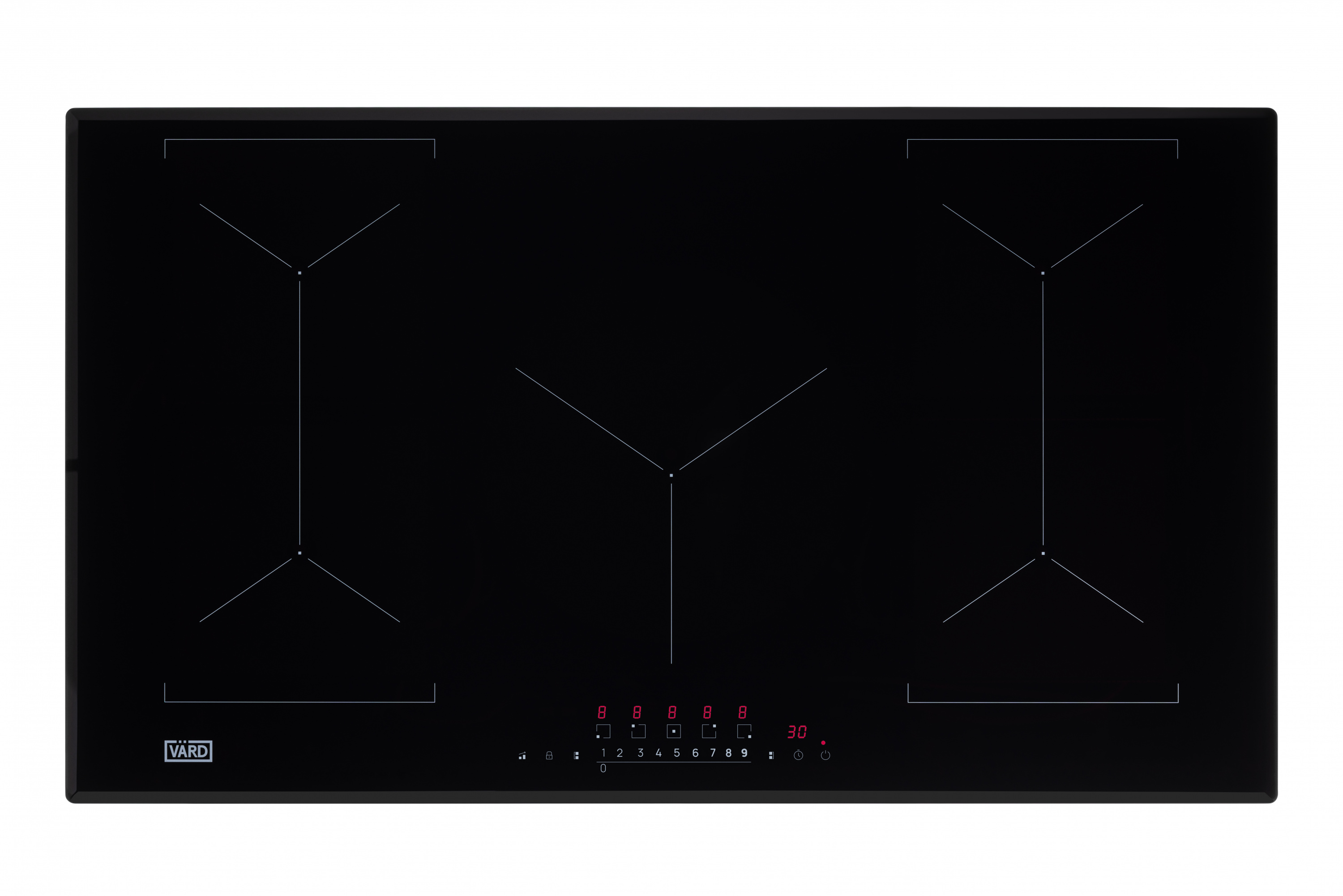 картинка Индукционная варочная панель Vard VHI9552K  картинка Индукционная варочная панель Vard VHI9552K