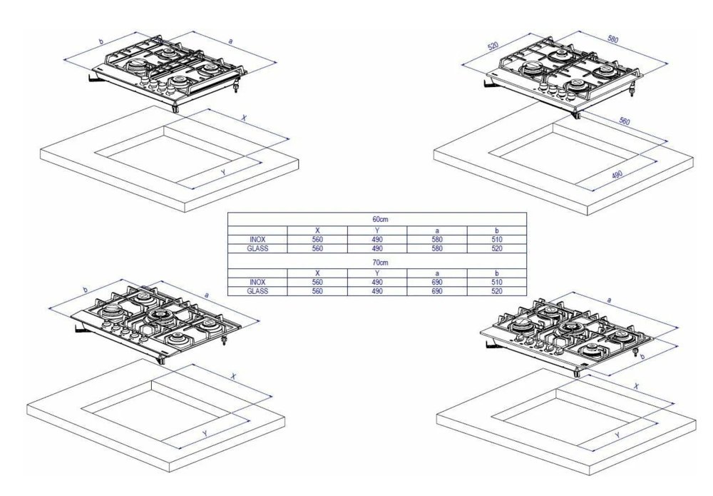 картинка Варочная панель Delonghi GRETA 6GW NB 