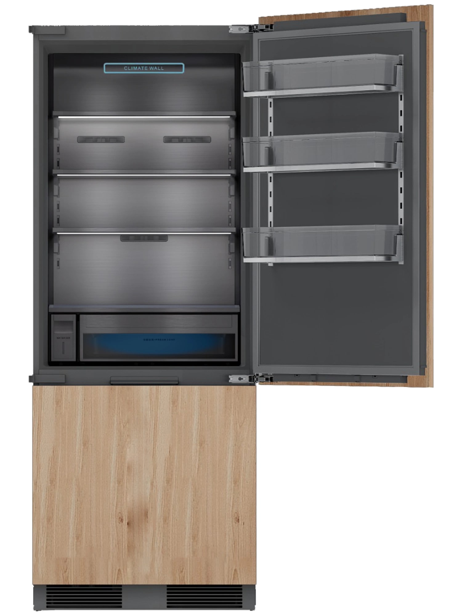 картинка Встраиваемый холодильник Hiberg S-RFC 600 B inverter 