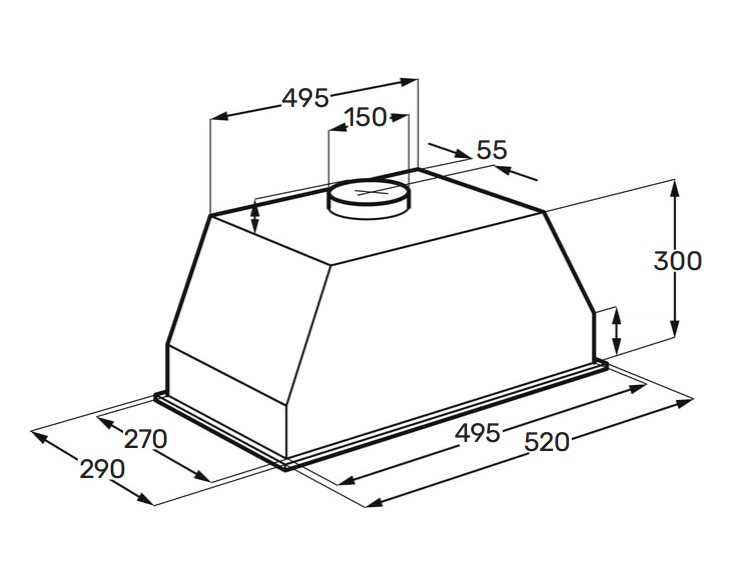 картинка Кухонная вытяжка Kuppersberg INLUMIA 60 Black 