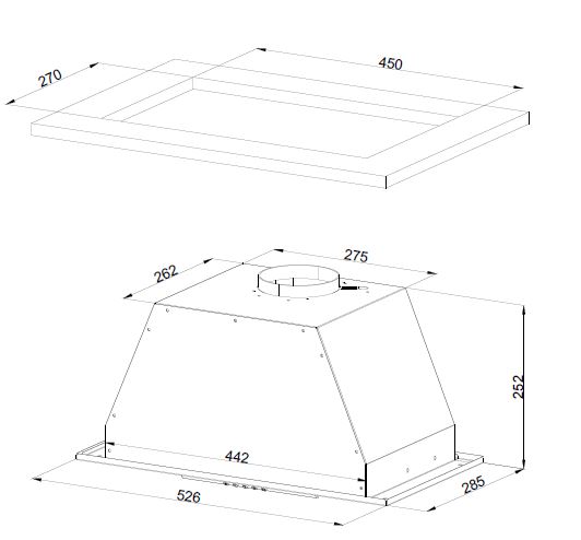 картинка Кухонная вытяжка Kuppersberg INLINEA 52 BX   картинка Кухонная вытяжка Kuppersberg INLINEA 52 BX