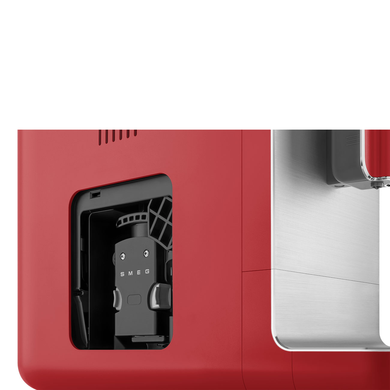 картинка Кофемашина Smeg BCC02RDMEU красный матовый  картинка Кофемашина Smeg BCC02RDMEU красный матовый