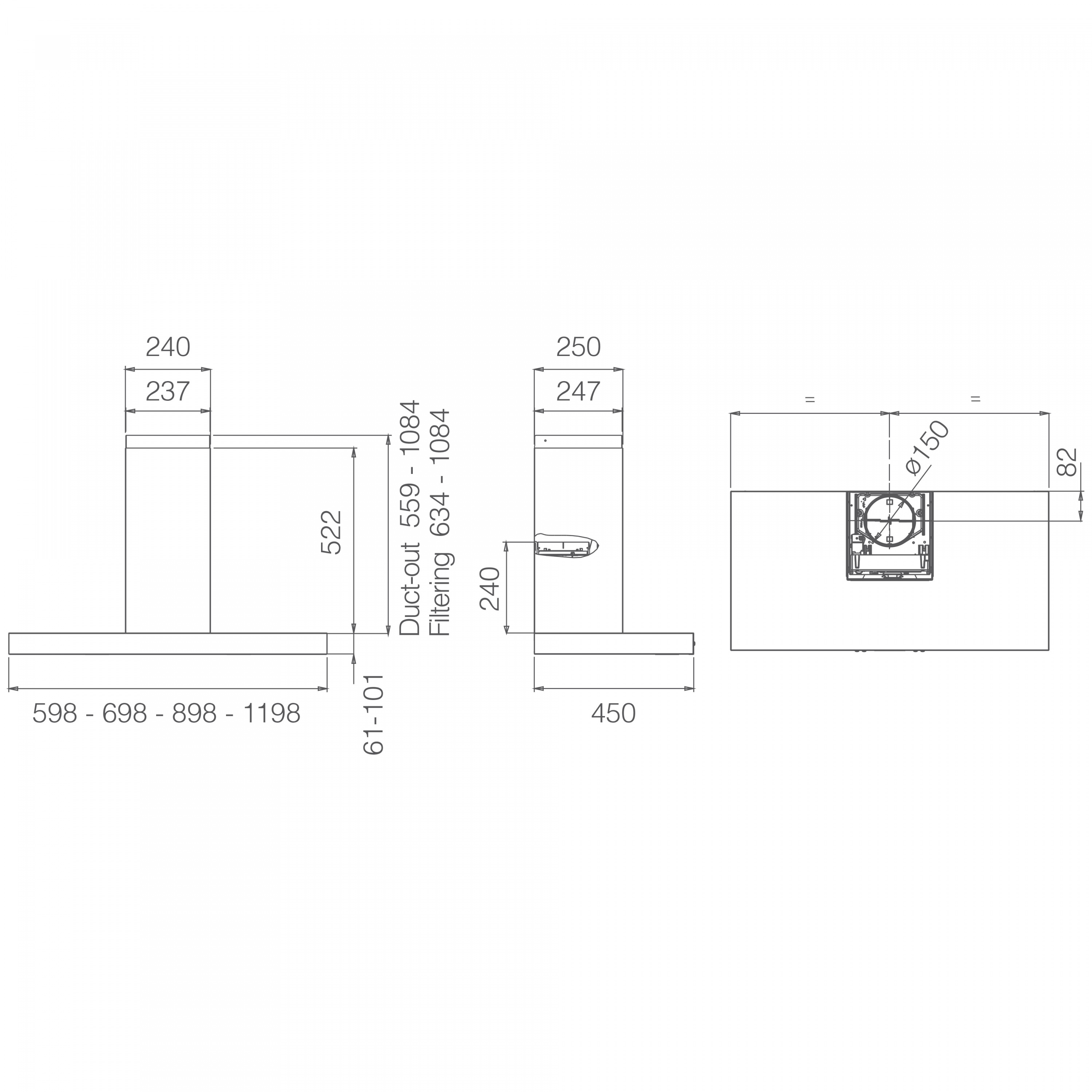 картинка Кухонная вытяжка Elica SPOT PLUS IX/A/90 
