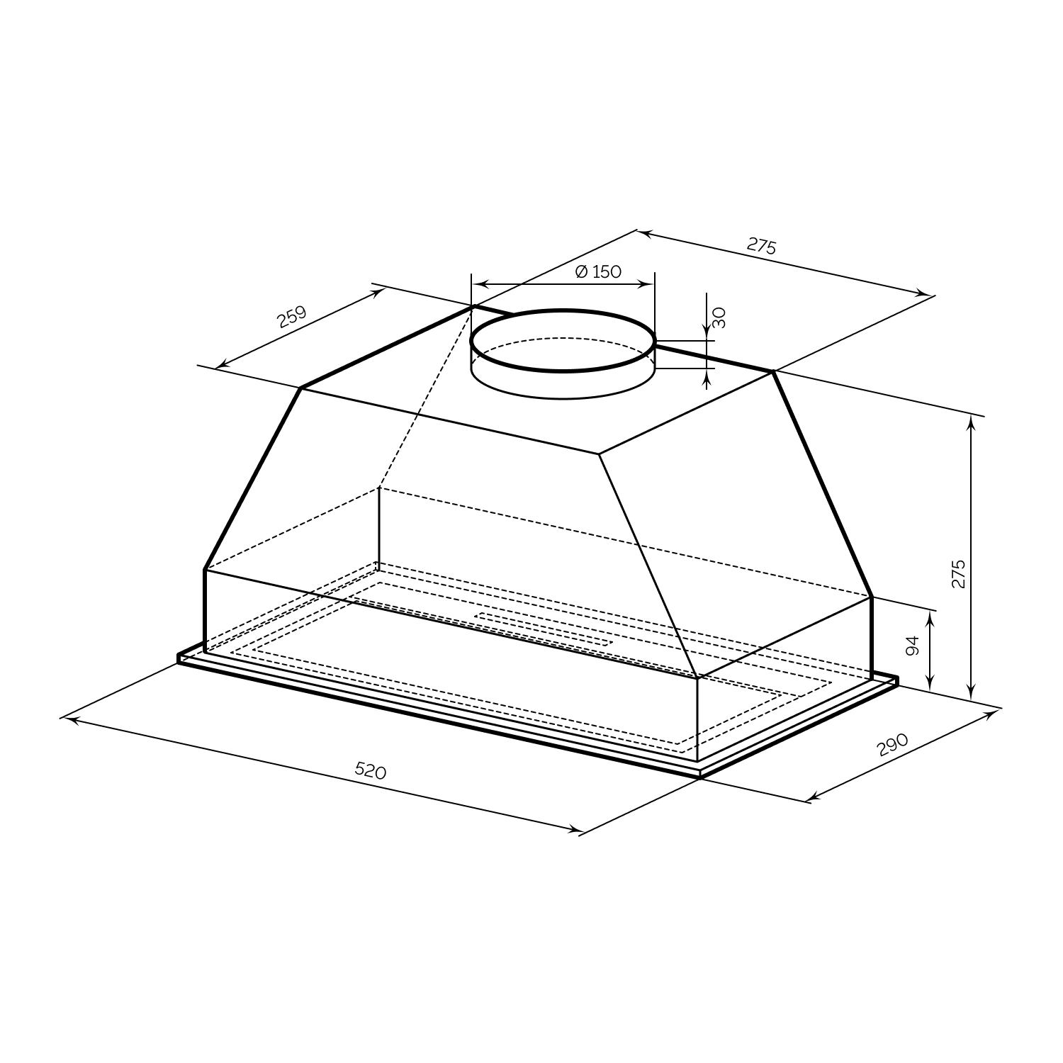 картинка Кухонная вытяжка Lex HYPER 600 GS INVERTER GR серая  картинка Кухонная вытяжка Lex HYPER 600 GS INVERTER GR серая