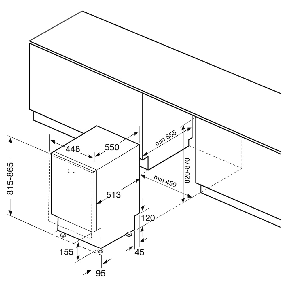 картинка Посудомоечная машина Krona DELIA 45 BI V2 