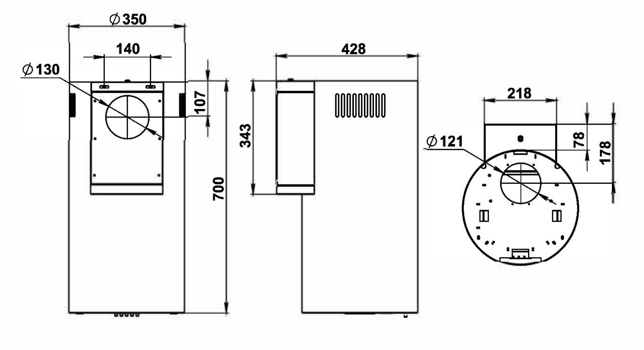 картинка Кухонная вытяжка Weissgauff TUBUS 700 PB WH 
