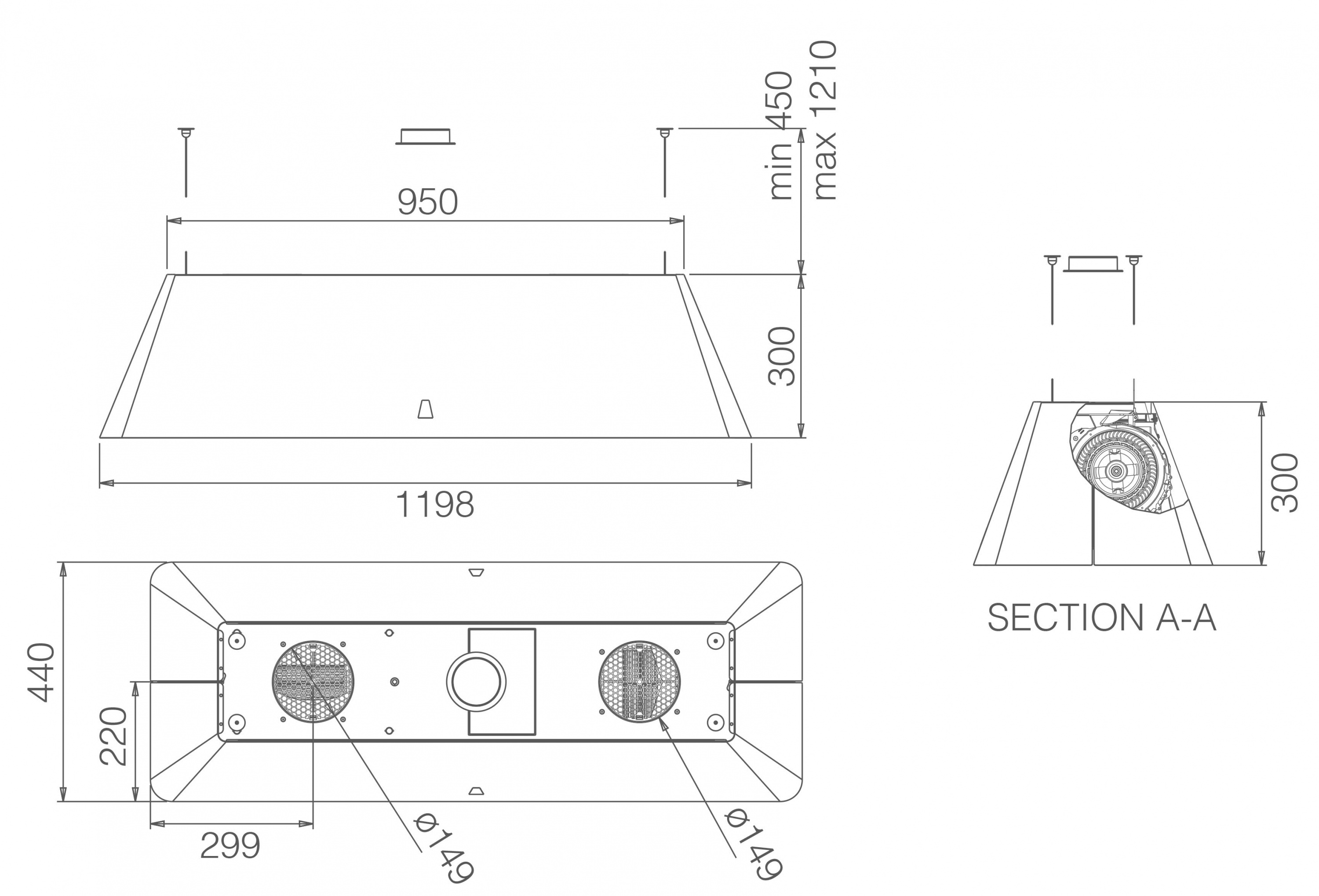 картинка Кухонная вытяжка Elica IKONA MAXXI PURE IX/F/120 