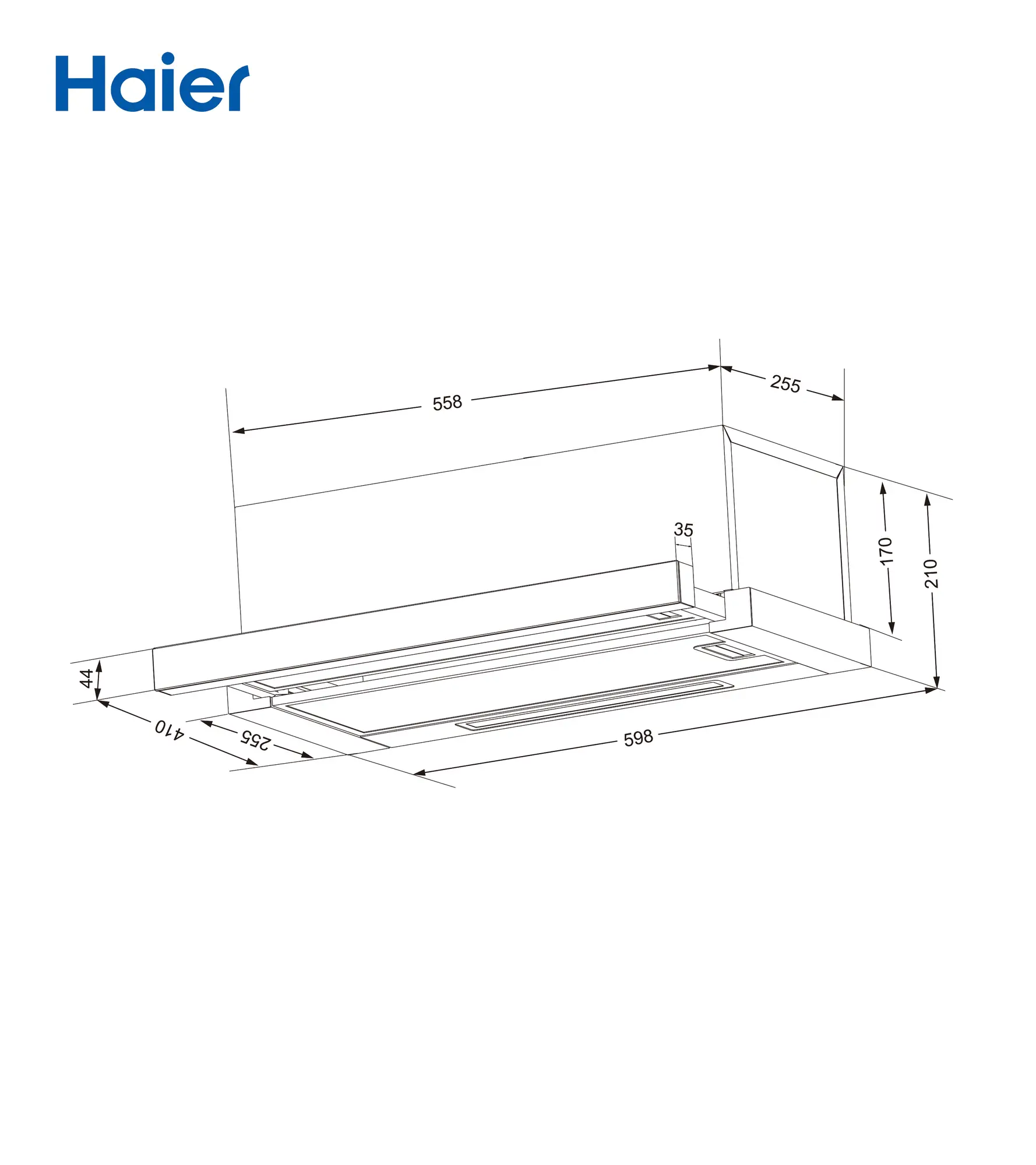 картинка Кухонная вытяжка Haier HVQ-S6605B 