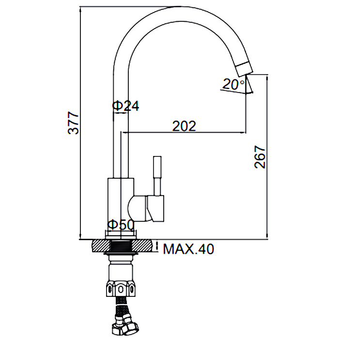 картинка Смеситель Ledeme L4998-3  