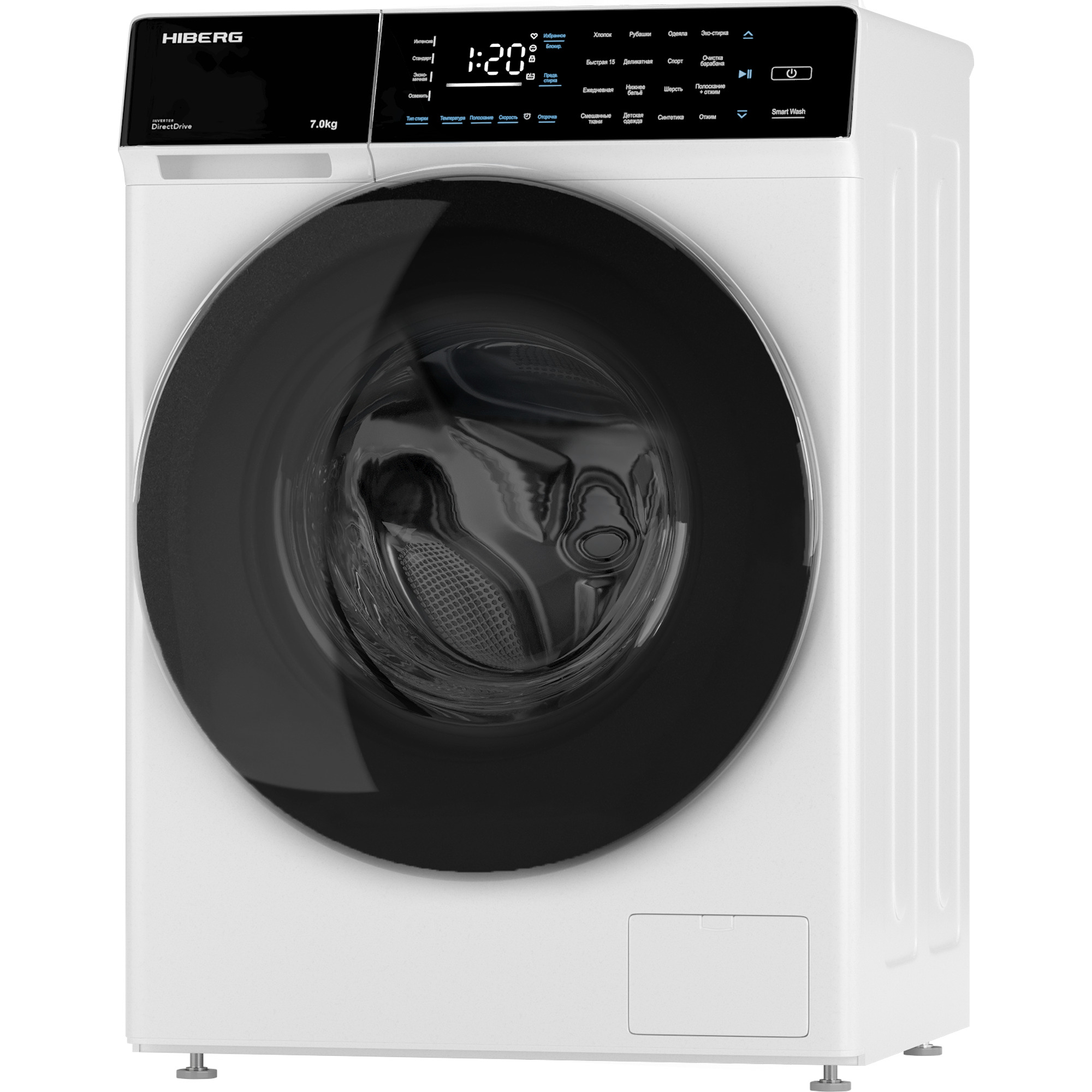 картинка Стиральная машина Hiberg I-DDQ9 - 712 W  картинка Стиральная машина Hiberg I-DDQ9 - 712 W