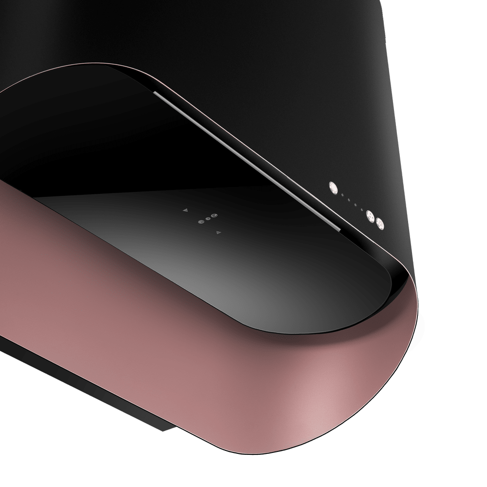 картинка Кухонная вытяжка настенная-тубус Maunfeld GUNA 60 розовое золото 