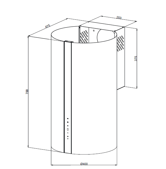 картинка Кухонная вытяжка Kuppersberg VORTEX GW 