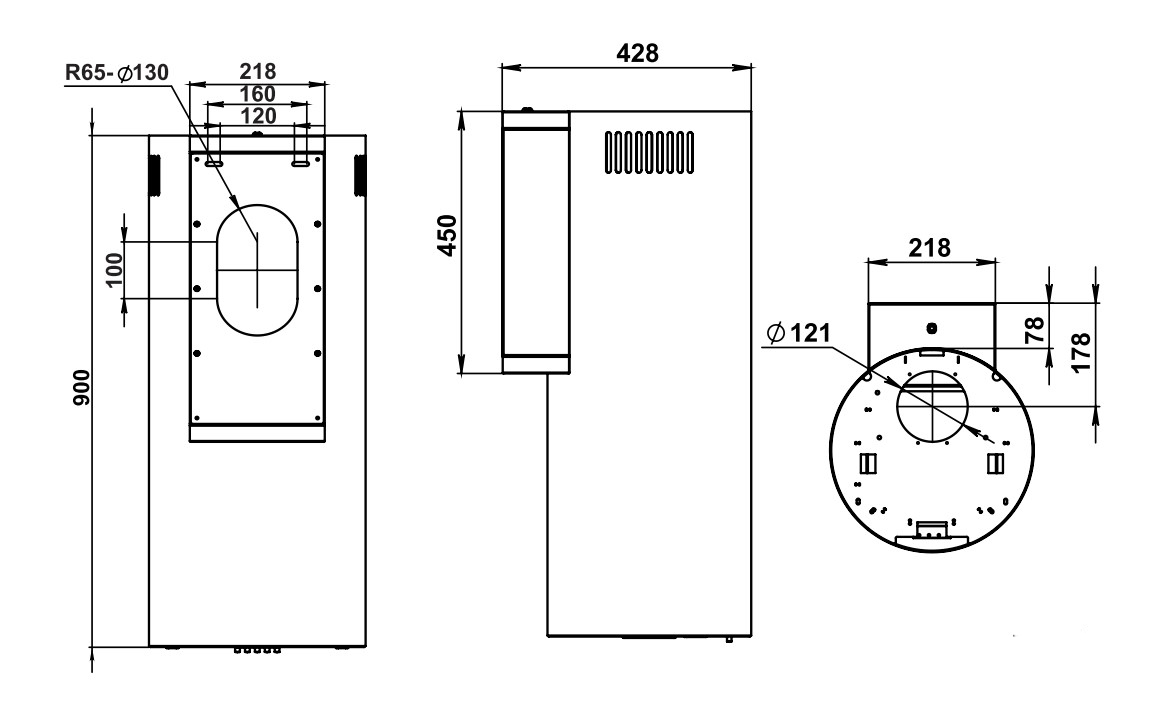 картинка Кухонная вытяжка Weissgauff TUBUS 900 PB BL 