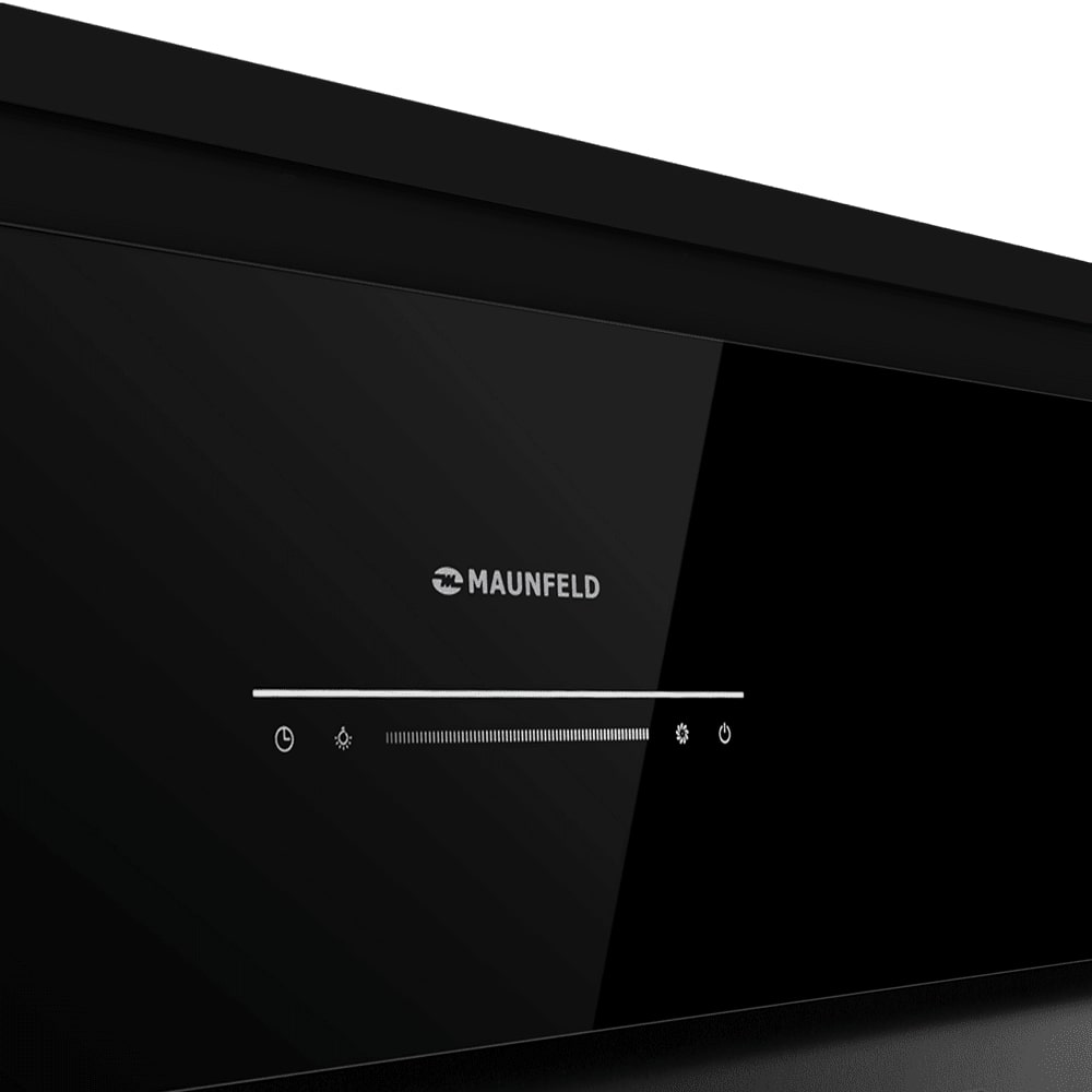 картинка Кухонная вытяжка Maunfeld NEBULA 85 GLASS ЧЁРНЫЙ 