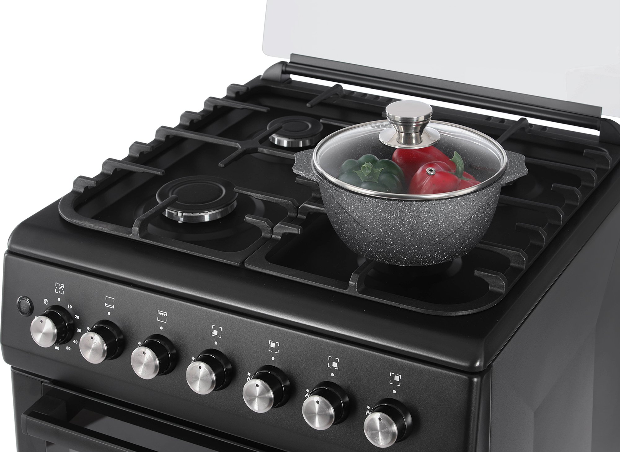 картинка Газовая кухонная плита Nordfrost GG 6062 B  картинка Газовая кухонная плита Nordfrost GG 6062 B