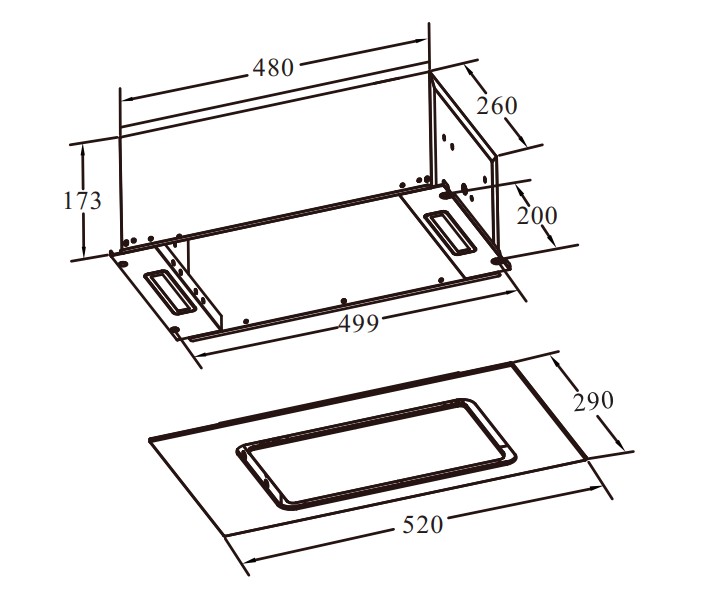 картинка Кухонная вытяжка Weissgauff Intense 600 Touch Black Glass 