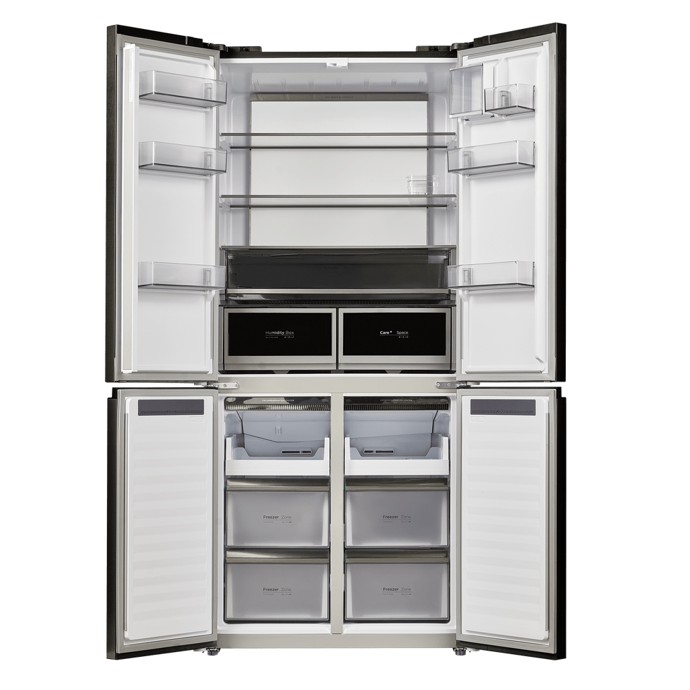 картинка Полувстраиваемый холодильник Maunfeld MFF190NFDBG бежевый 