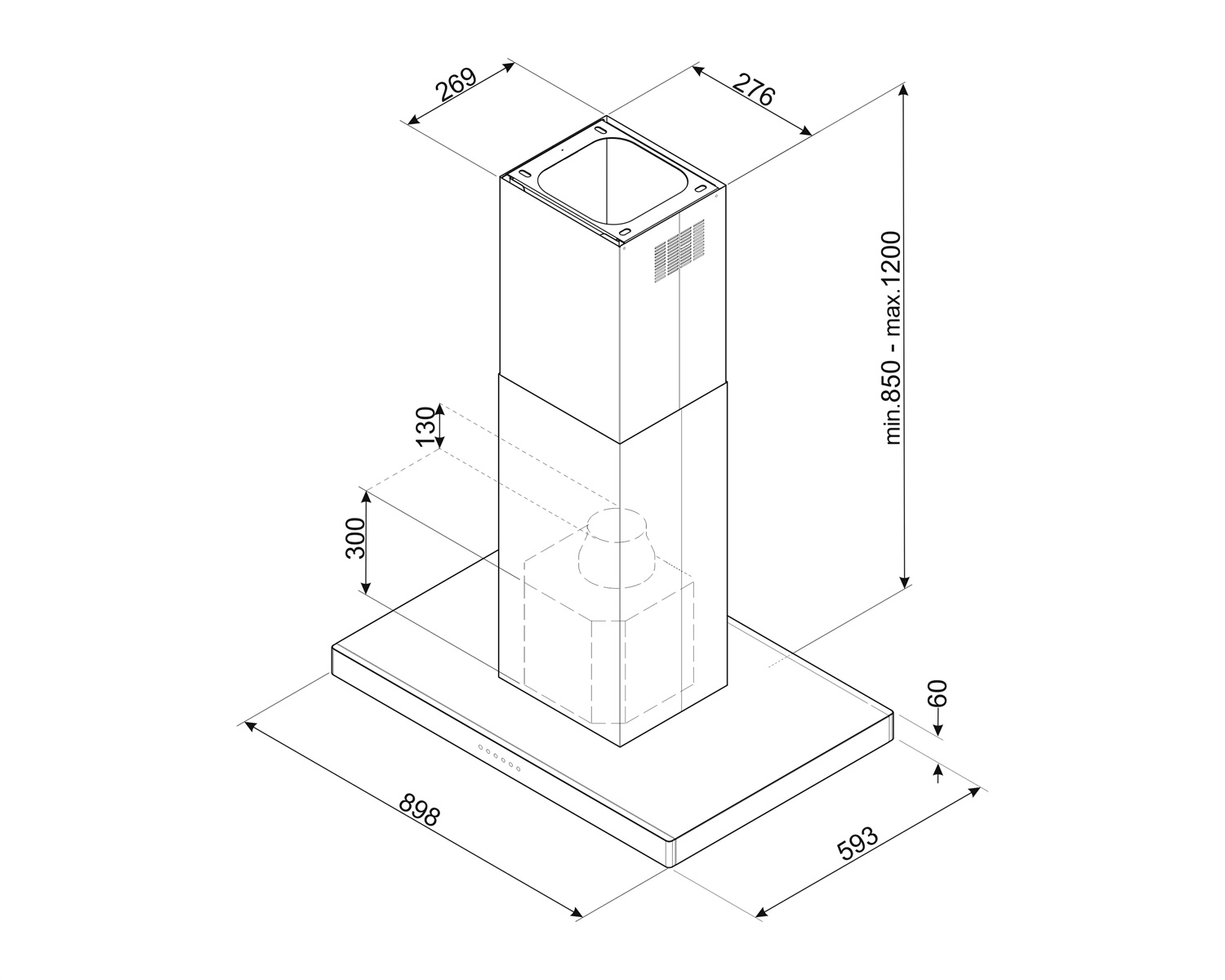 картинка Кухонная вытяжка Smeg KBTI9L4VN 