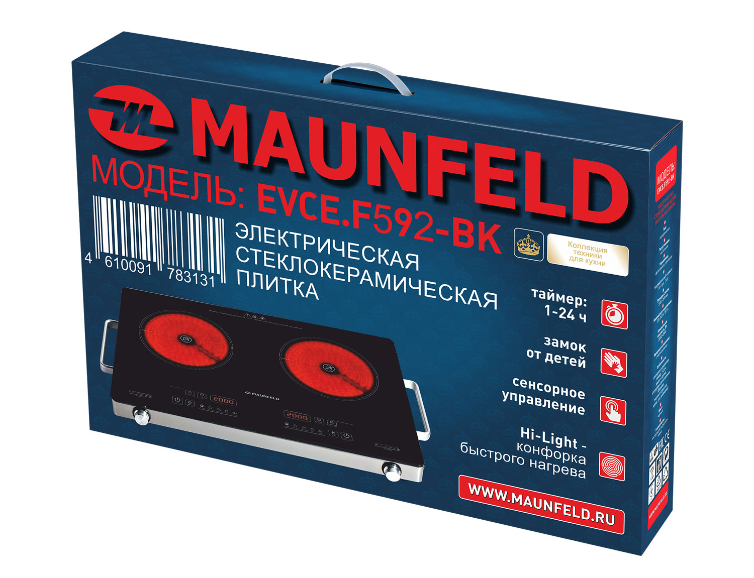 картинка Плитка Maunfeld EVCE.F592-BK  картинка Плитка Maunfeld EVCE.F592-BK