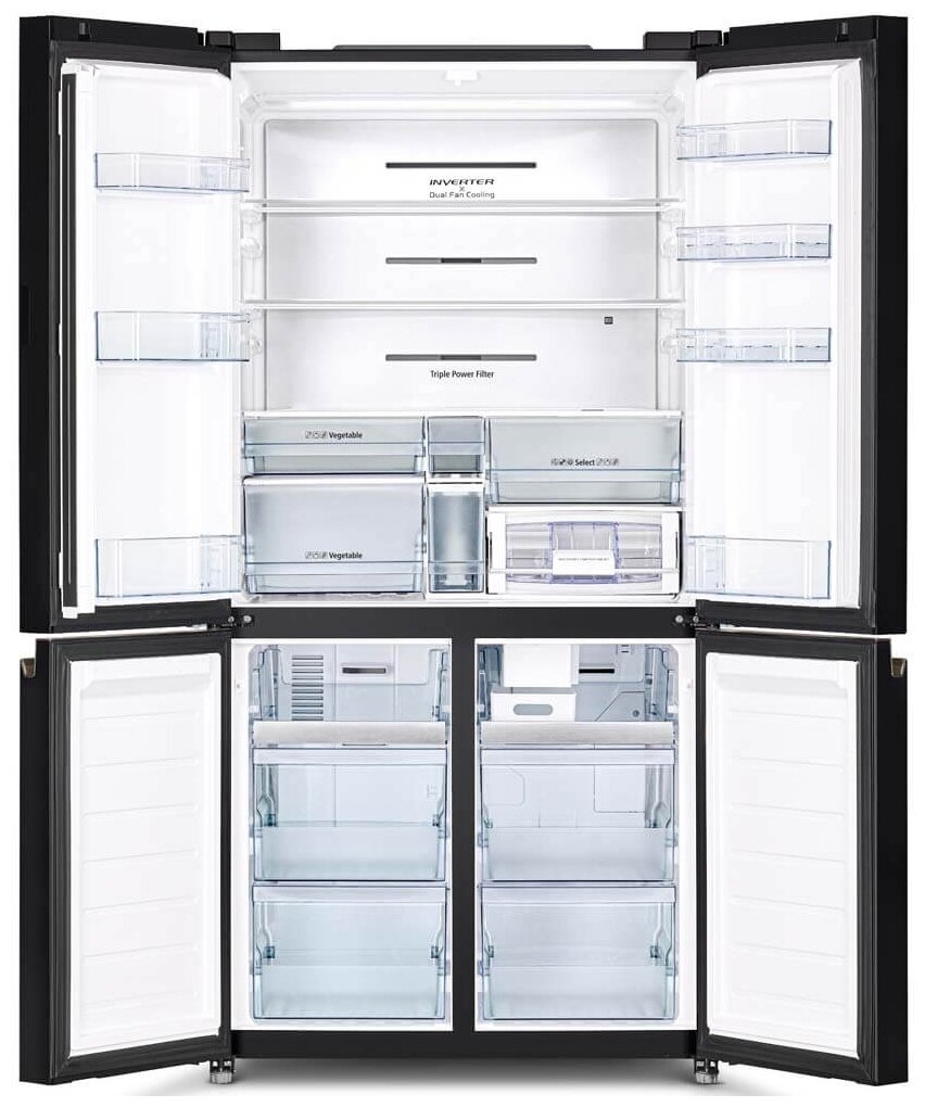 картинка Отдельностоящий холодильник Hitachi R-WB 720 VUC0 GBK черный 