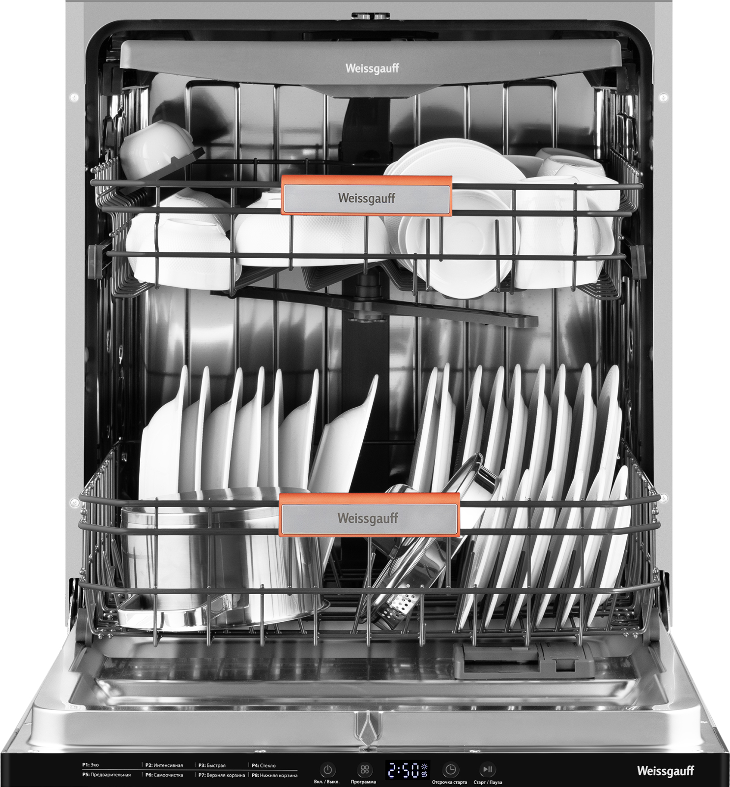 картинка Посудомоечная машина встраиваемая Weissgauff BDW 6038 D Autoopen 