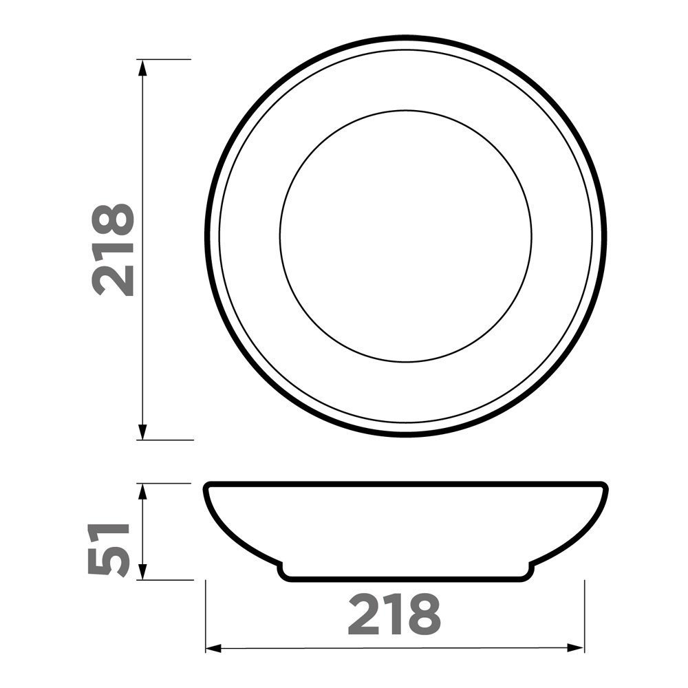картинка Тарелка глубокая Omoikiri SO-01-OL 