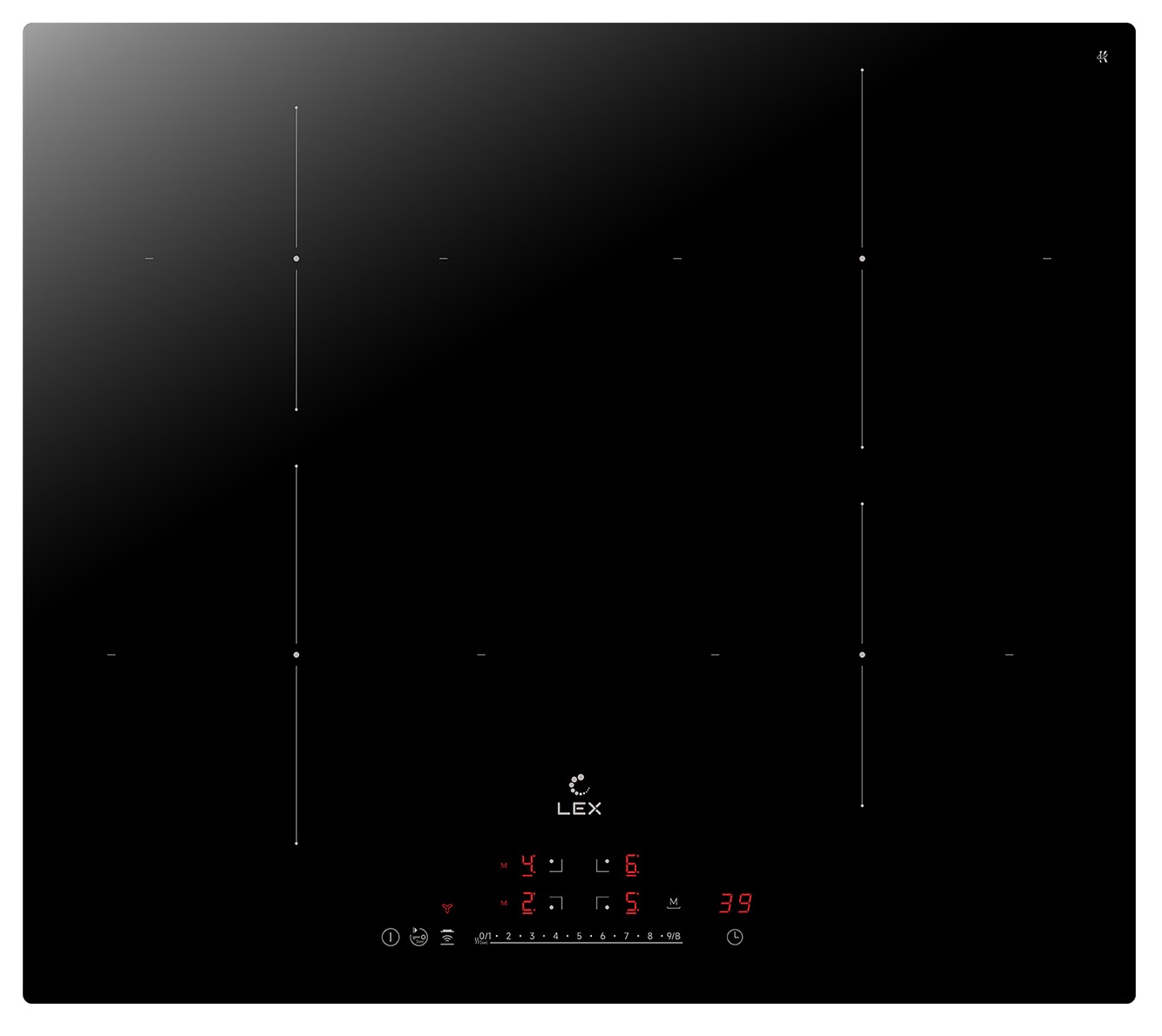 картинка Индукционная варочная панель Lex EVI 640A I BL 