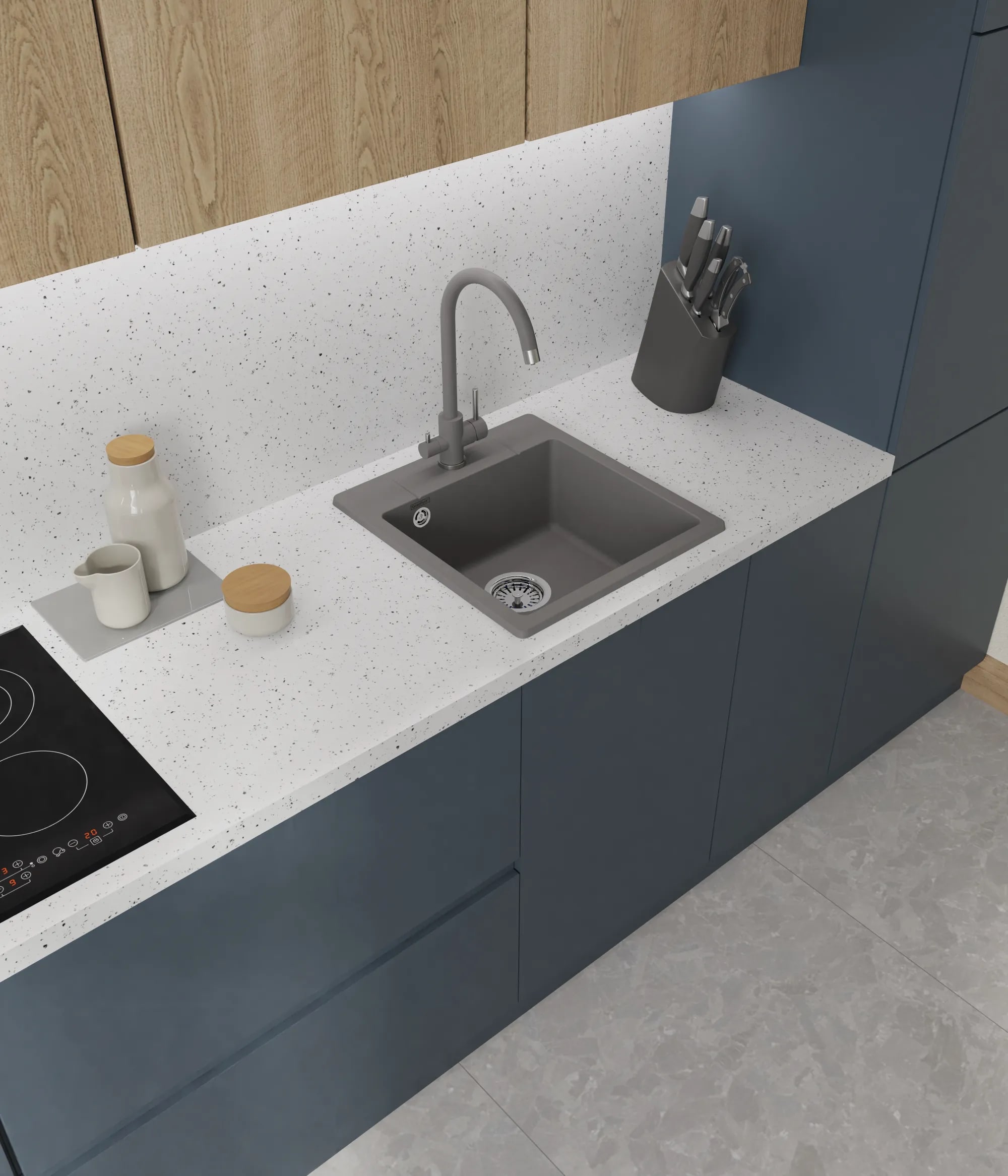 картинка Кухонная мойка Granfest GF-URBAN 245 