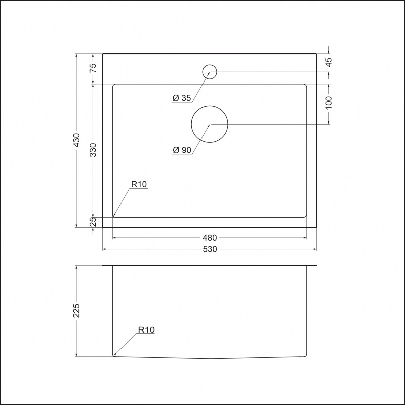 картинка Мойка для кухни Emar EMB-115 PVD Nano Satine 