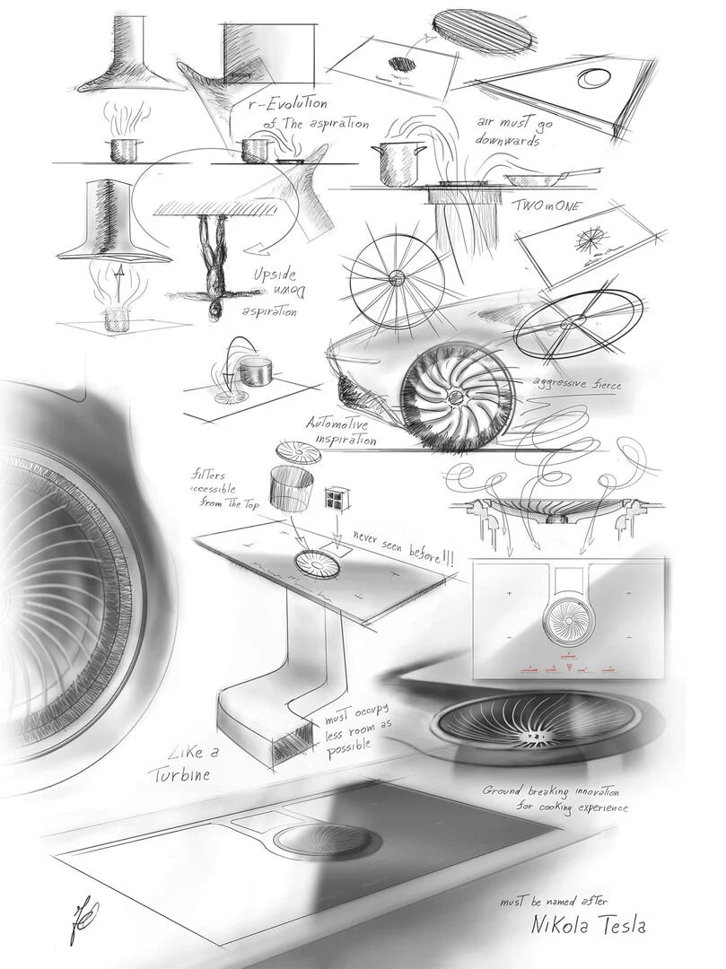 картинка Варочная панель с вытяжкой Elica NIKOLATESLA BL/F/83  картинка Варочная панель с вытяжкой Elica NIKOLATESLA BL/F/83
