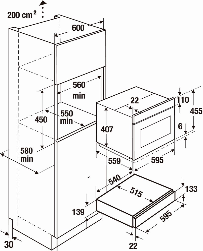 картинка Выдвижной ящик Kuppersbusch CSZ 6800.0 W2 Black Chrome 