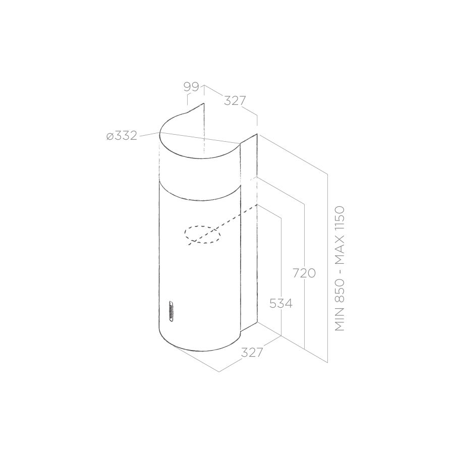картинка Кухонная вытяжка Elica STONE IX/A 33 
