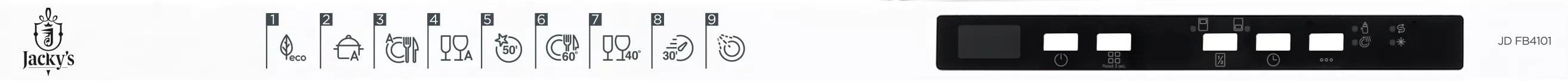 картинка Посудомоечная машина Jacky's JD FB4101 