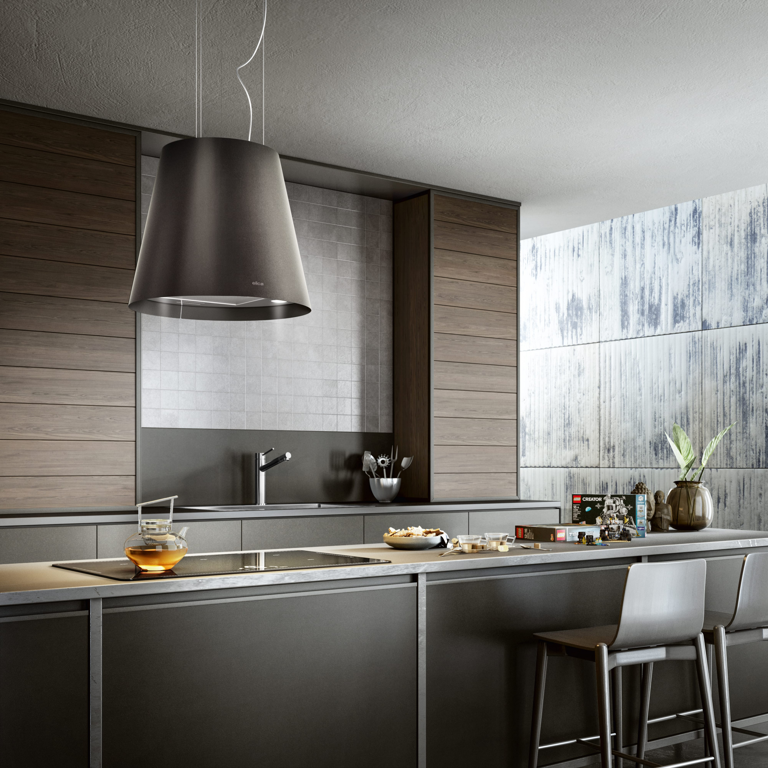 картинка Кухонная вытяжка Elica JUNO URBAN ZINC/F/50 