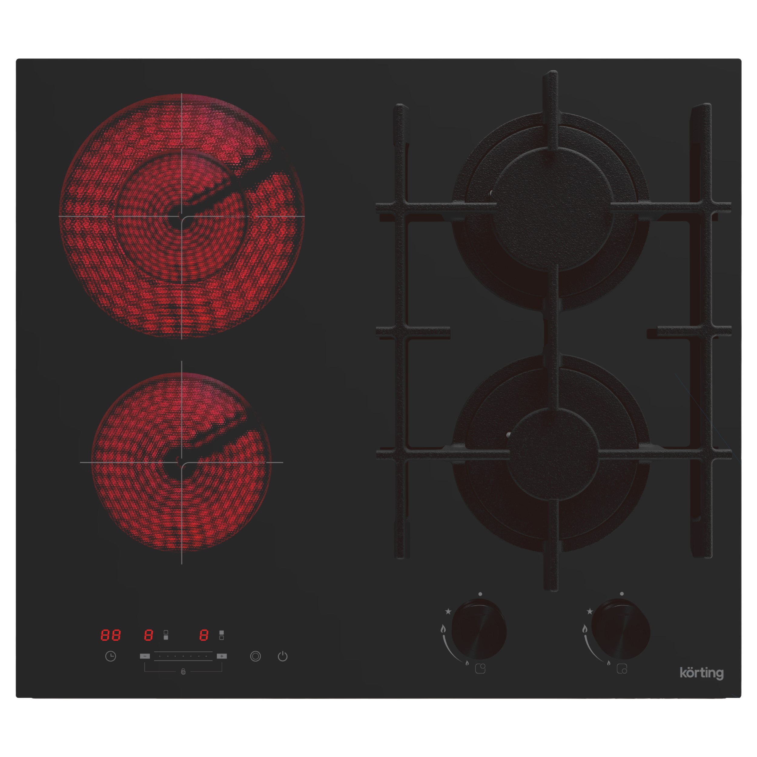 картинка Комбинированная варочная панель Korting HKG 6206 CN 
