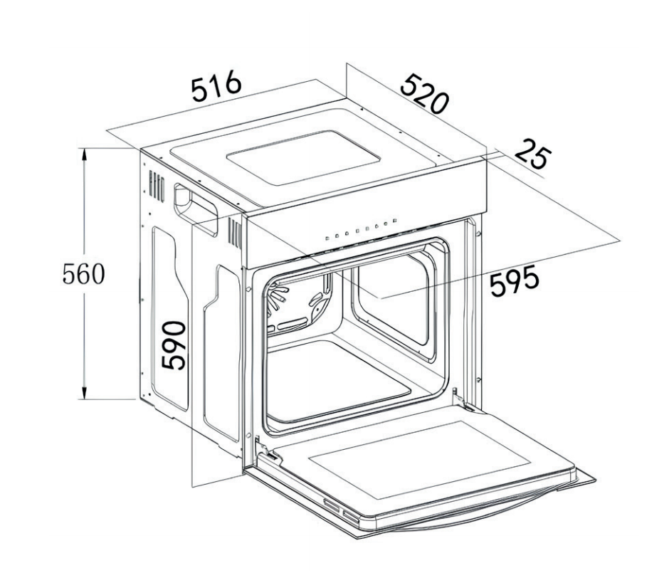 картинка Электрический духовой шкаф Weissgauff EOM 610 PDBS 