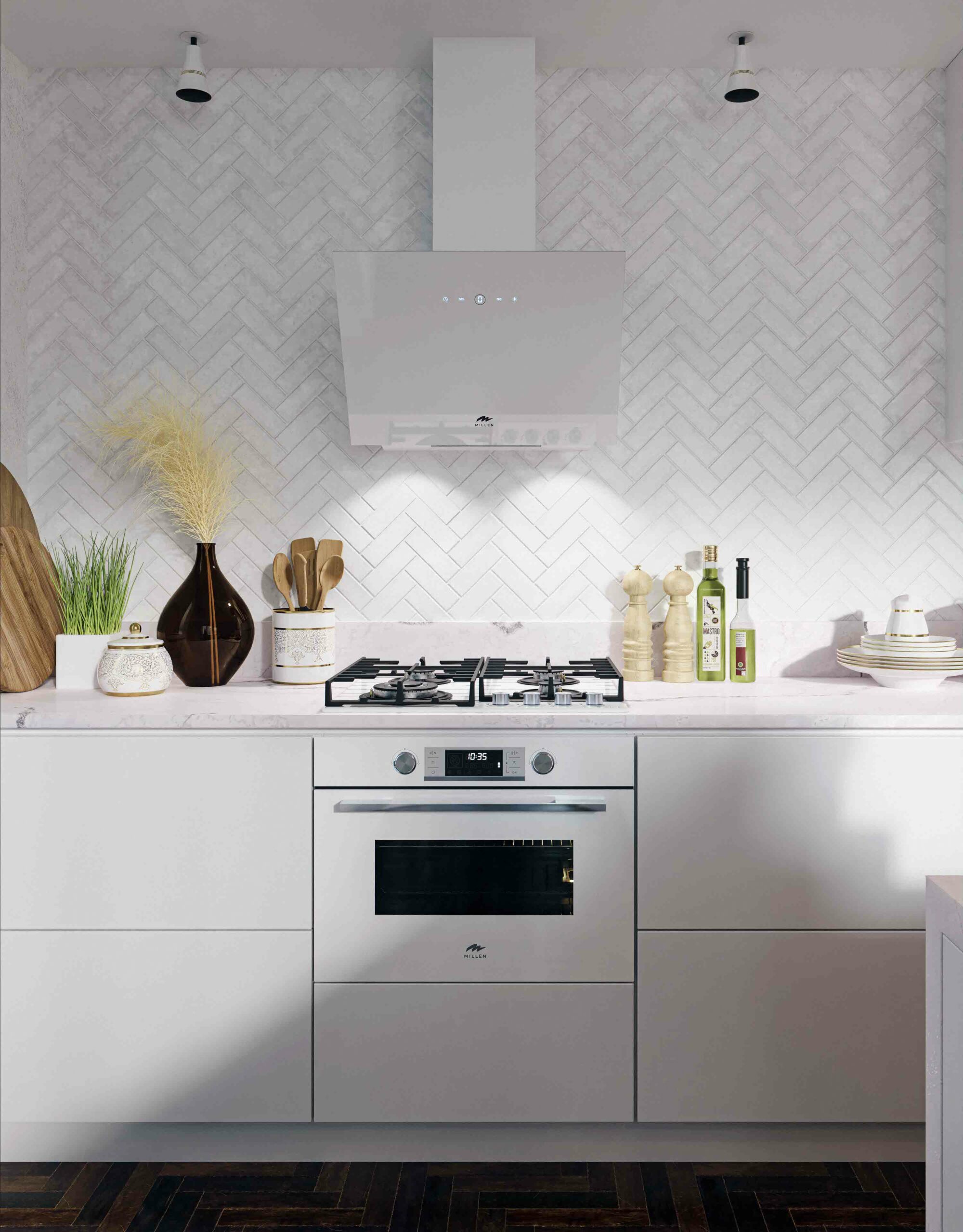 картинка Электрический духовой шкаф с функцией СВЧ Millen MEOM 045 WH 