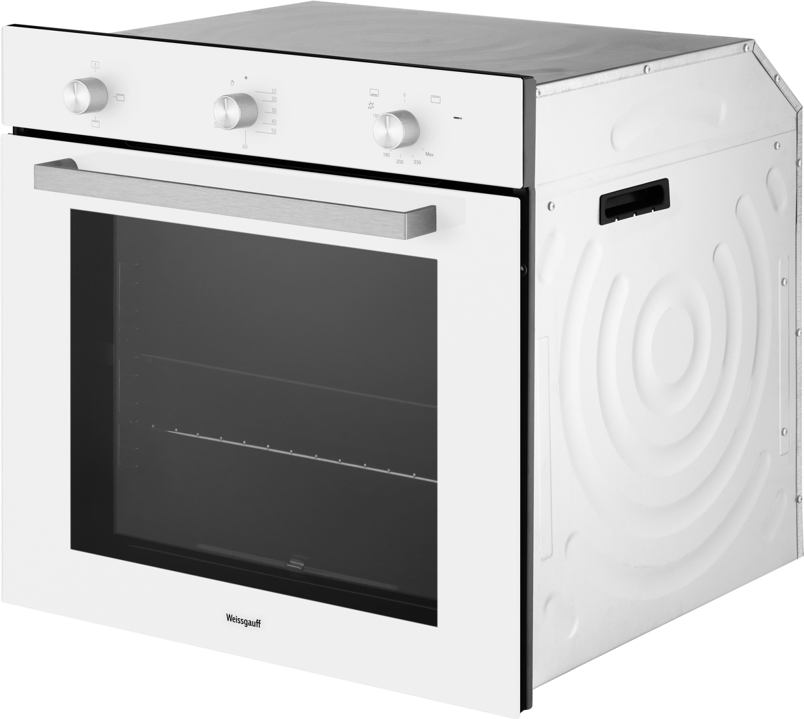 картинка Газовый духовой шкаф Weissgauff WGO 702 WHITE GLASS 