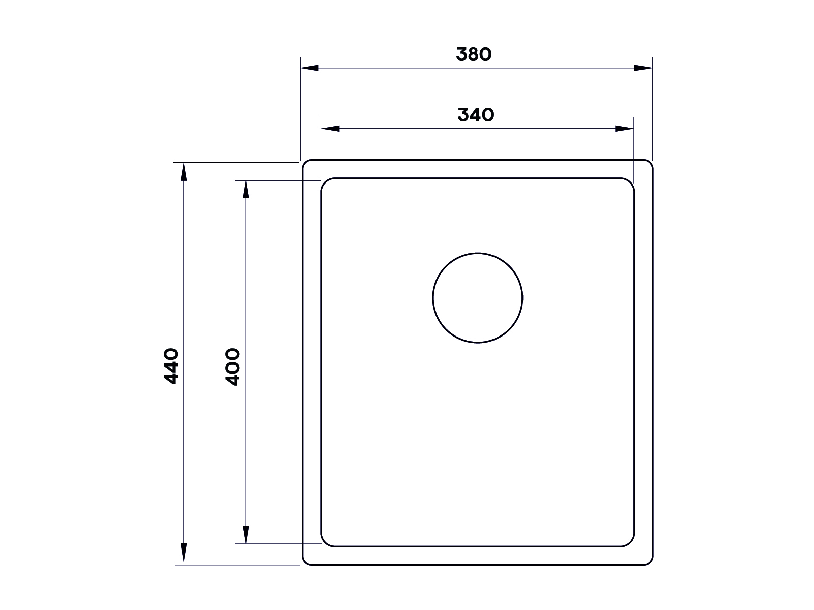 картинка Мойка Longran TECHNO TEB340.400-GT10P 