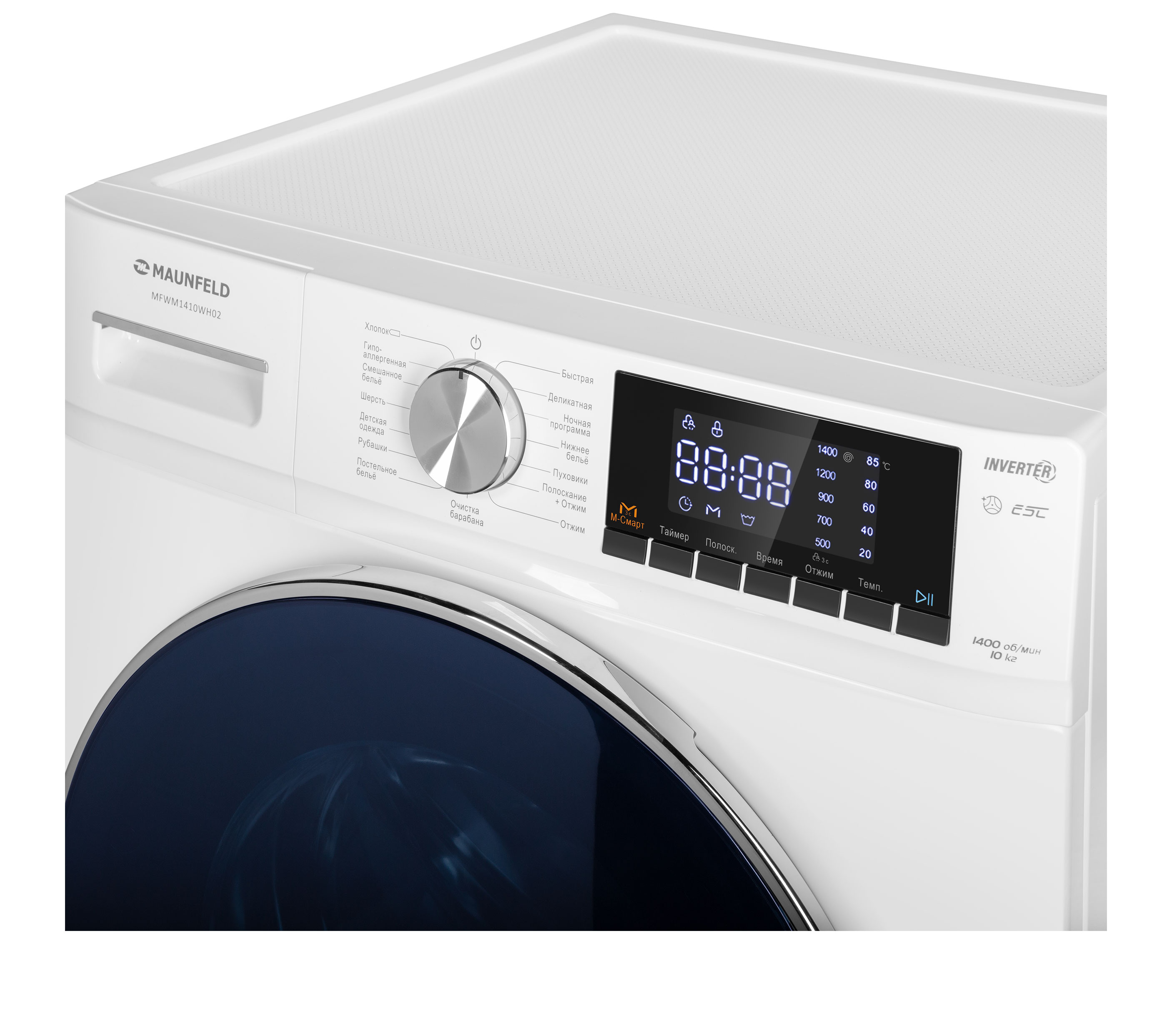картинка Стиральная машина с инвертором Maunfeld MFWM1410WH02 