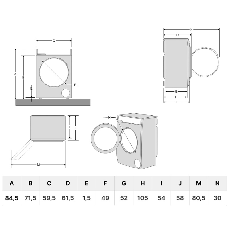 картинка Стиральная машина Korting KWM 59ID14107 