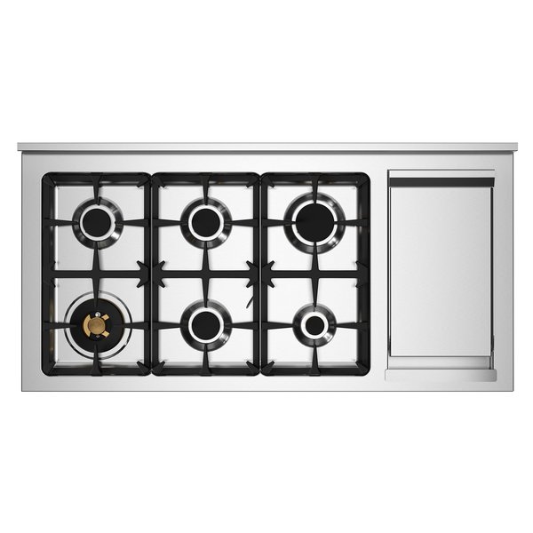 картинка Комбинированная кухонная плита Bertazzoni PRO126G2EGIT жёлтая 