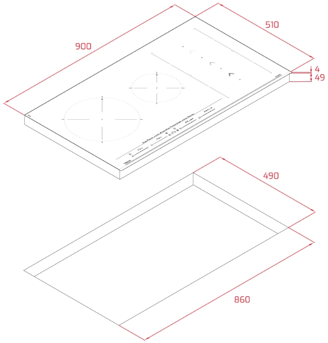 картинка Индукционная варочная панель Teka IZS 96700 MST BLACK 